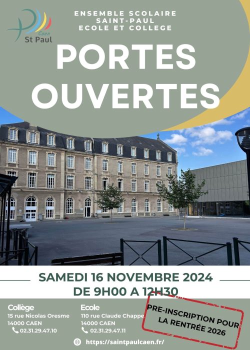 AFFICHE PORTES OUVERTES 2024